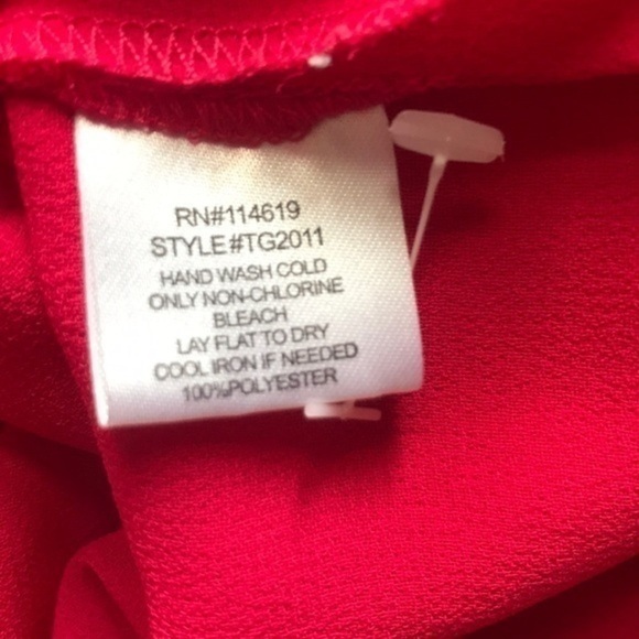 🔥Semi-Sheer Deep Pink Blouse - Picture 5 of 5